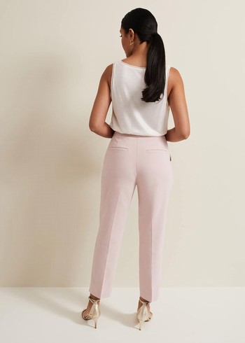 Phase Eight Petite Ulrica Tapered Trousers Rose Australia | RT3752961